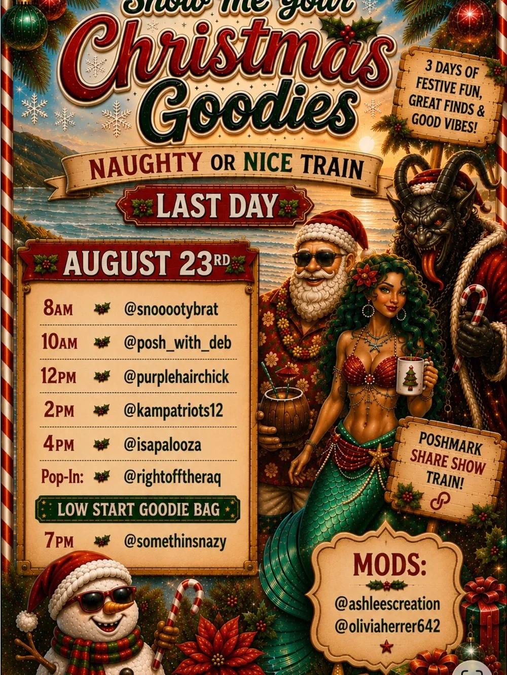 Holiday 'Naughty or Nice?' Christmas Goodies 3 Day Share Show